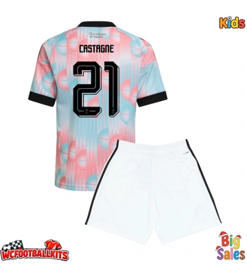 Belgium Timothy Castagne #21 Replica Away Stadium Kit for Kids World Cup 2026 Short Sleeve (+ pants)